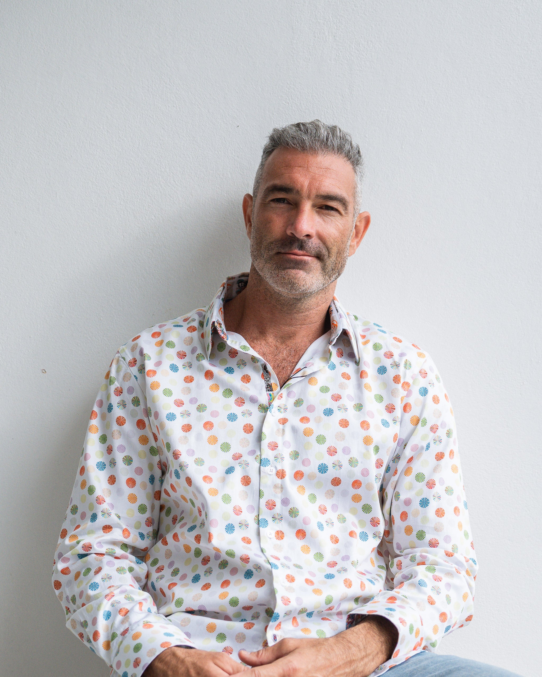PRESTON Long Sleeve Shirt White