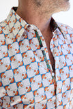PLYMOUTH Long Sleeve Shirt Ecru