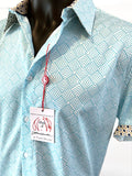 NEWTON Short Sleeve Shirt Turquoise