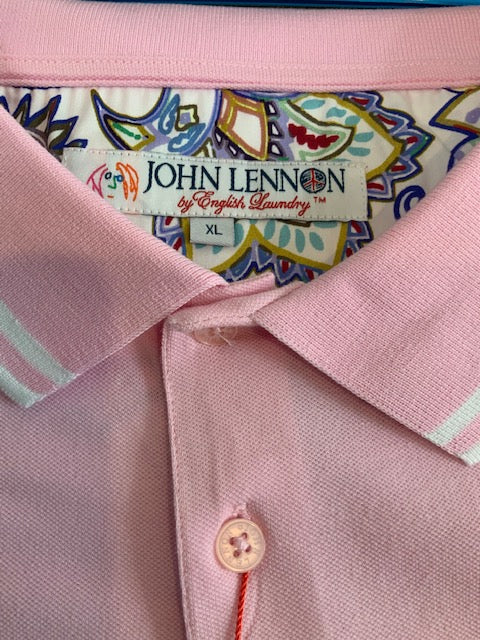 LIAM Short Sleeve Polo Shirt Pink